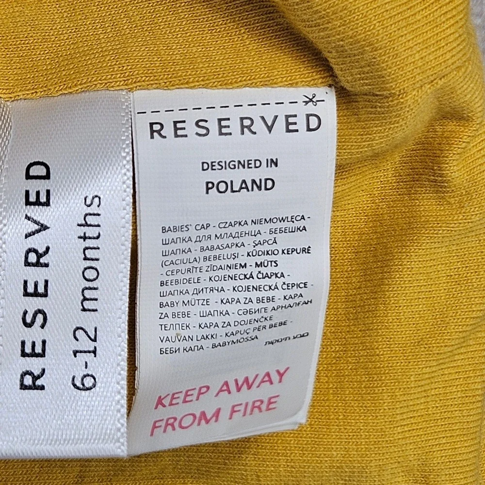 Reserved Peanuts Snoopy Baby Hat Beanie‎ Cap 6-12 Months Gray Yellow